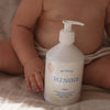 Minois Paris Gel Delicat (Delicate Gel)- Product shown in front of baby