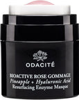 Odacite Bioactive Rose Gommage (50ml) shown with top off jar