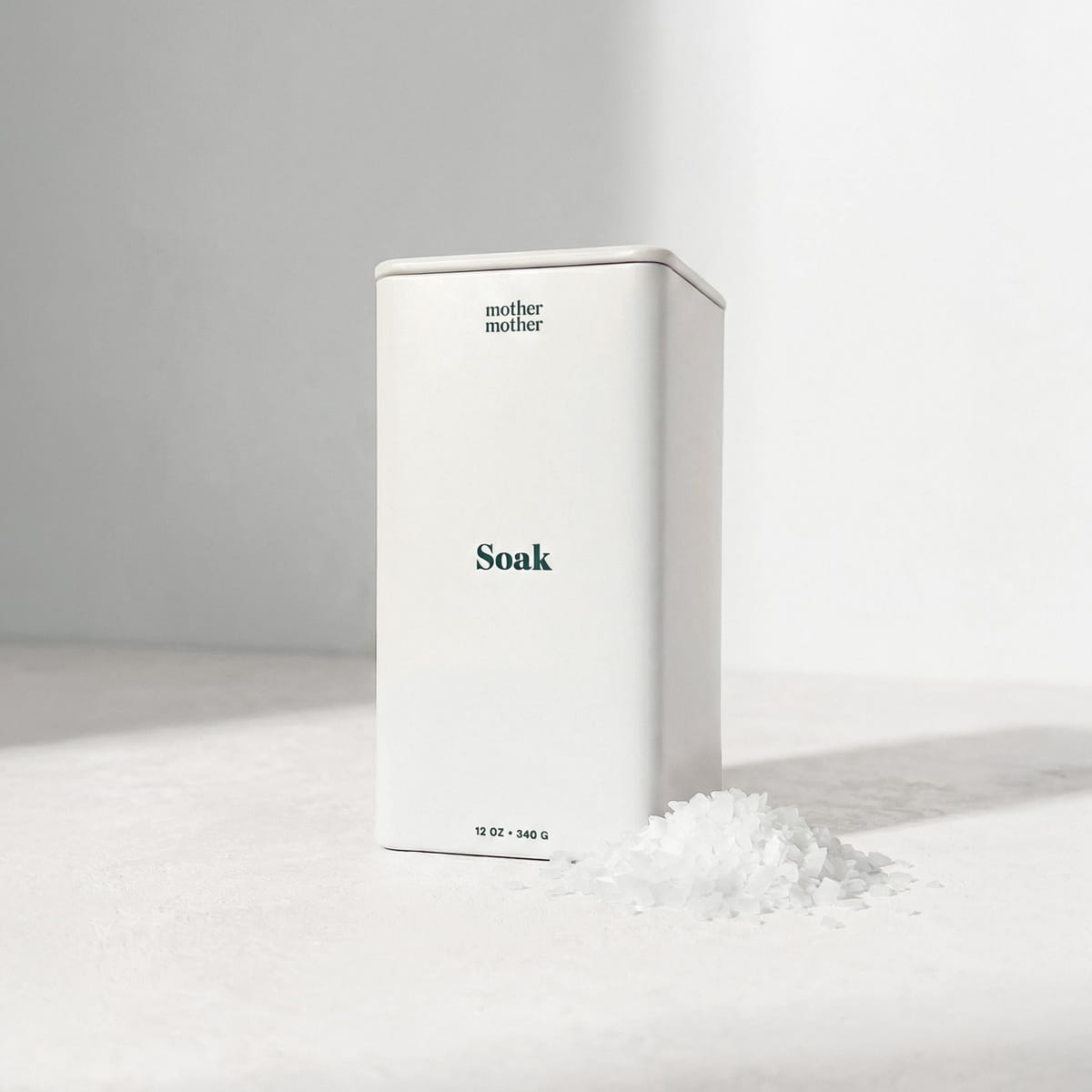 Mother Mother Soak (12 oz) - product shown next to packaging.