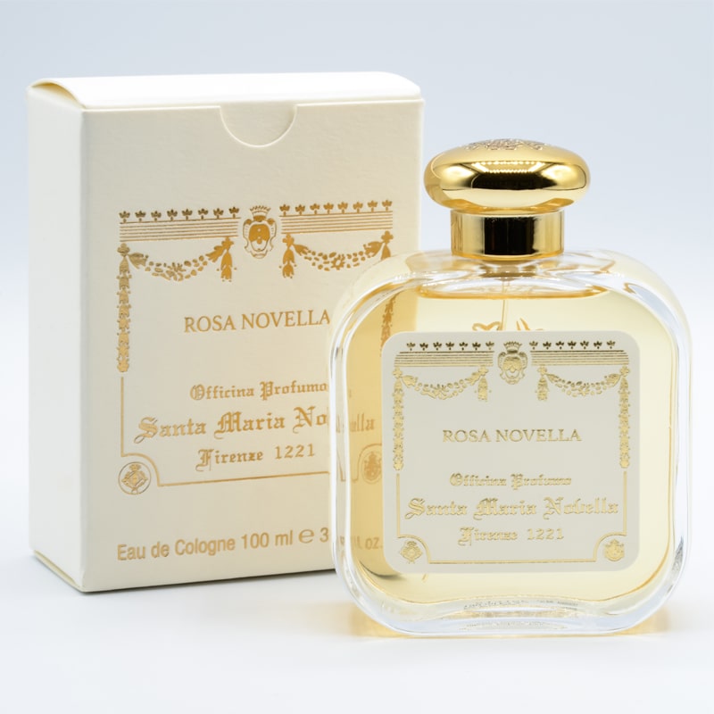 Santa Maria Novella Rosa Novella Cologne (100 ml) - packaging and bottle