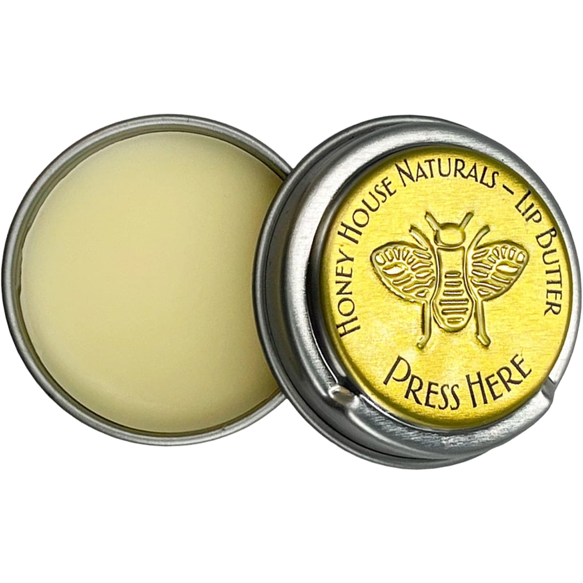 Honey House Naturals Lip Butter Tin (.24 oz) shown open