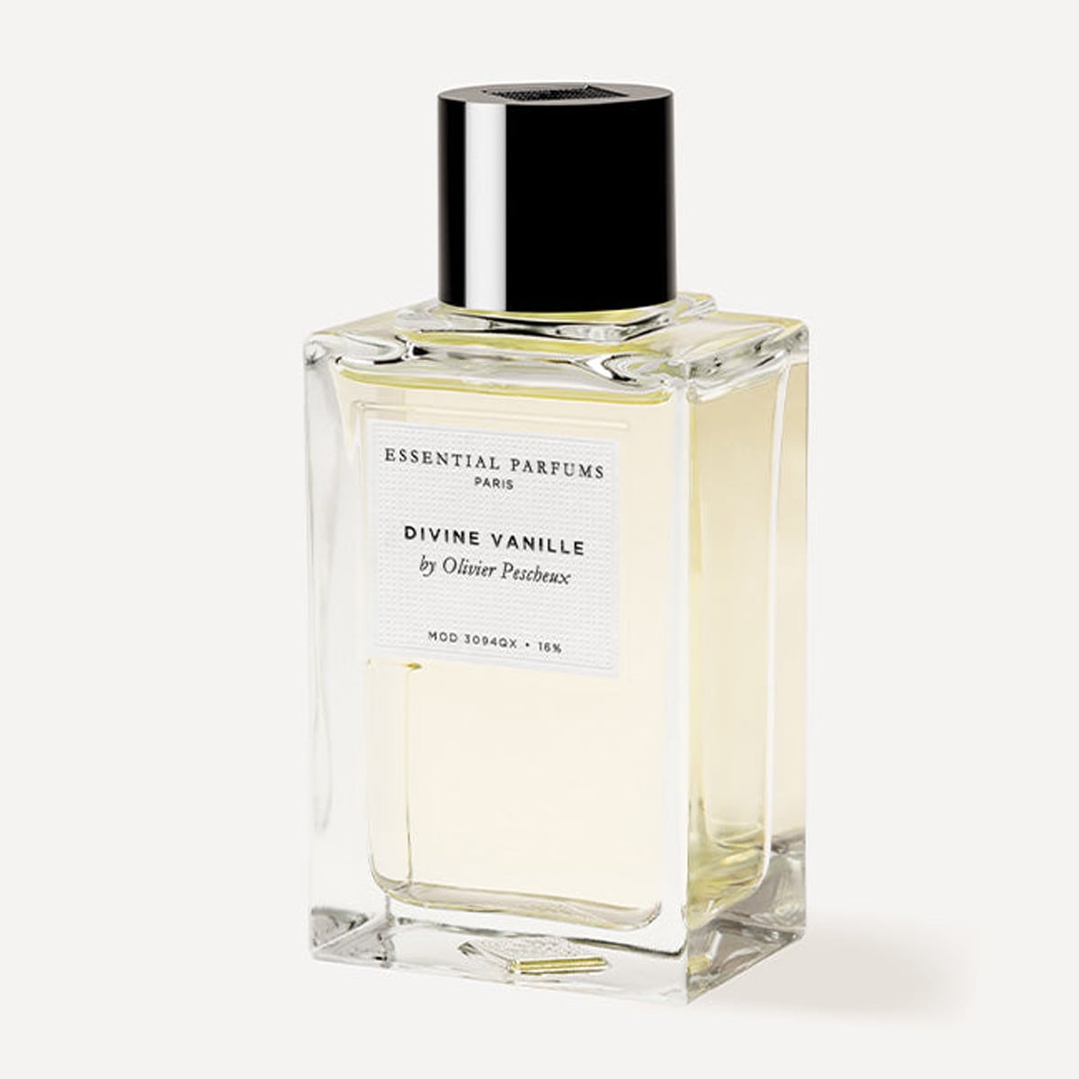 Essential Parfums Divine Vanille Perfume by Olivier Pesheux (100 ml) - product shown at an angle.