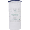 Malabar Baby Luxe Silky Soft Bamboo Cotton Swaddle – Navy Pom Pom Trim (1 pc) shown rolled with packaging