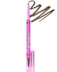 Kosas Cosmetics Brow Pop Dual-Action Defining Pencil (Medium Brown, 0.08 g) with color smear