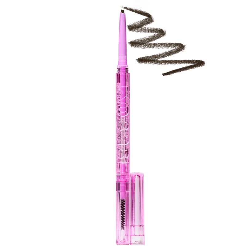 Kosas Cosmetics Brow Pop Dual-Action Defining Pencil (Brown Black, 0.08 g) with color smear