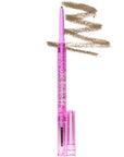 Kosas Cosmetics Brow Pop Dual-Action Defining Pencil (Taupe, 0.08 g) with color smear