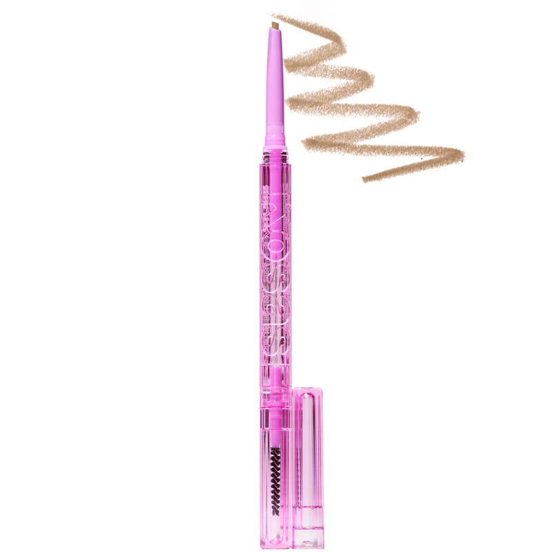 Kosas Cosmetics Brow Pop Dual-Action Defining Pencil (Honey Blonde, 0.08 g) with color smear