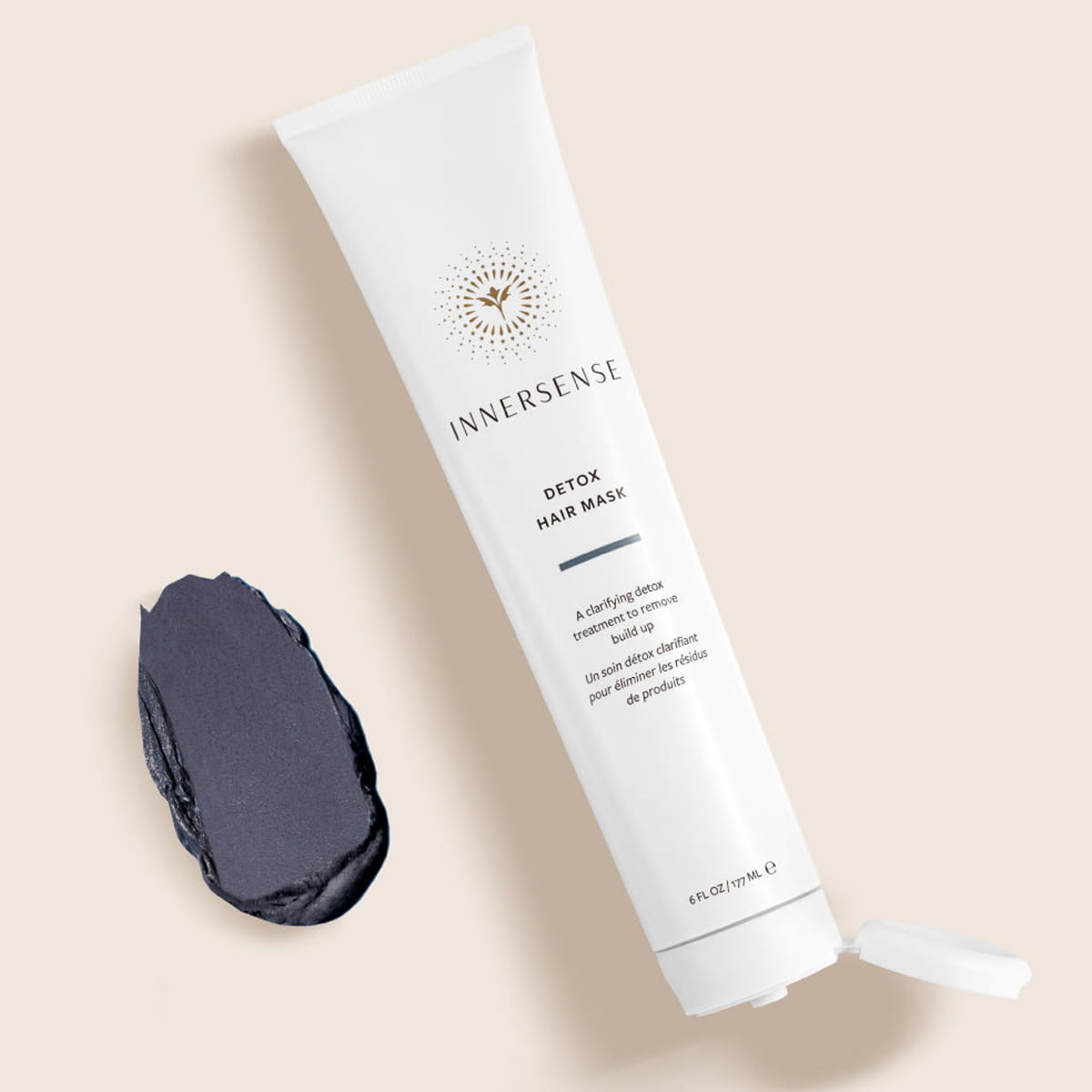 Innersense Detox Hair Mask (4 oz) - product shown on beige background.