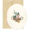 Gold Vanitas Oval Greeting Card