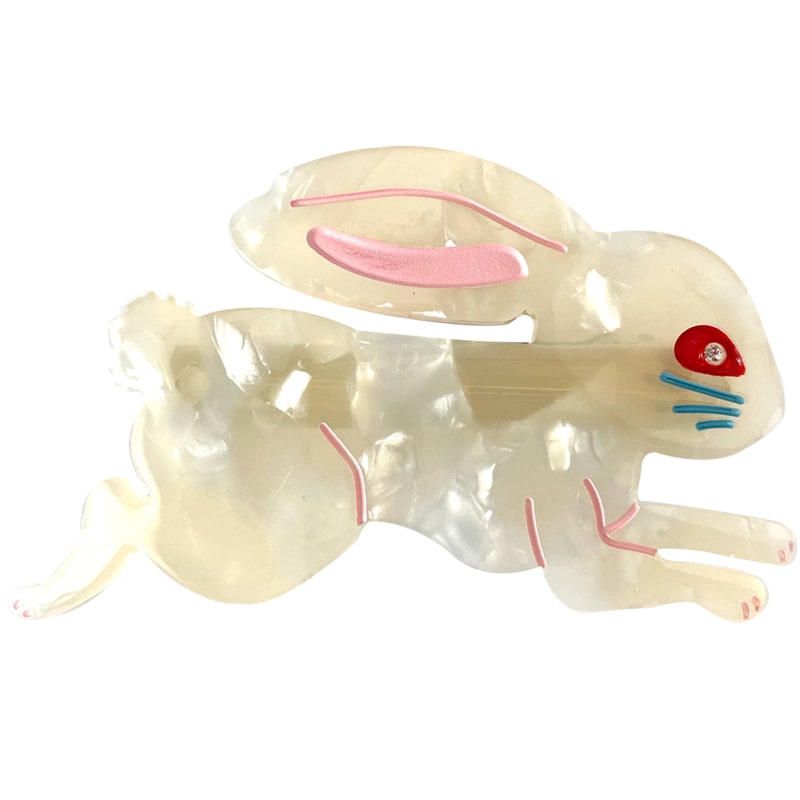 Centinelle Lingonberry Candy Bunny Yellow Hair Barrette (1 pc)