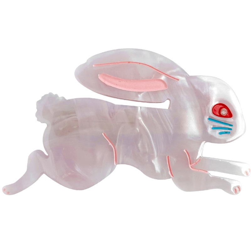 Centinelle Lingonberry Candy Bunny Pink Hair Barrette (1 pc)