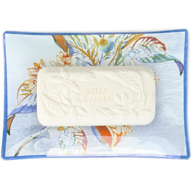 Fragonard Parfumeur Belle d’Arles Soap and Glass Dish Gift Box (150 g soap + dish)