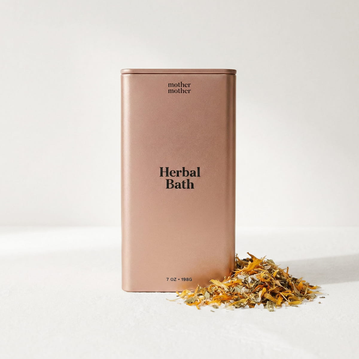 Mother Mother Organic Herbal Bath (10 oz) - product shown with herbal bath product next to it.