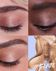 Kosas Cosmetics 10-Second Eye Gel Watercolor – Blaze on different skin tones