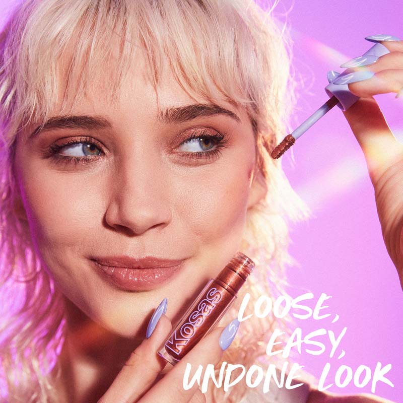 Kosas Cosmetics 10-Second Eye Gel Watercolor –Fiery- Loose, Easy, Undone Look