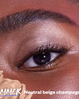 Kosas Cosmetics 10-Second Eye Gel Watercolor –Simmer- up close on eye