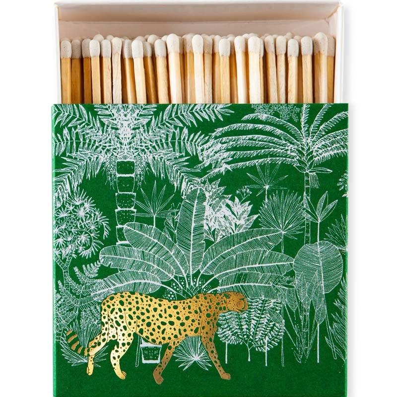 Archivist Cheetah in Jungle on Green Matchbox (1 box) 