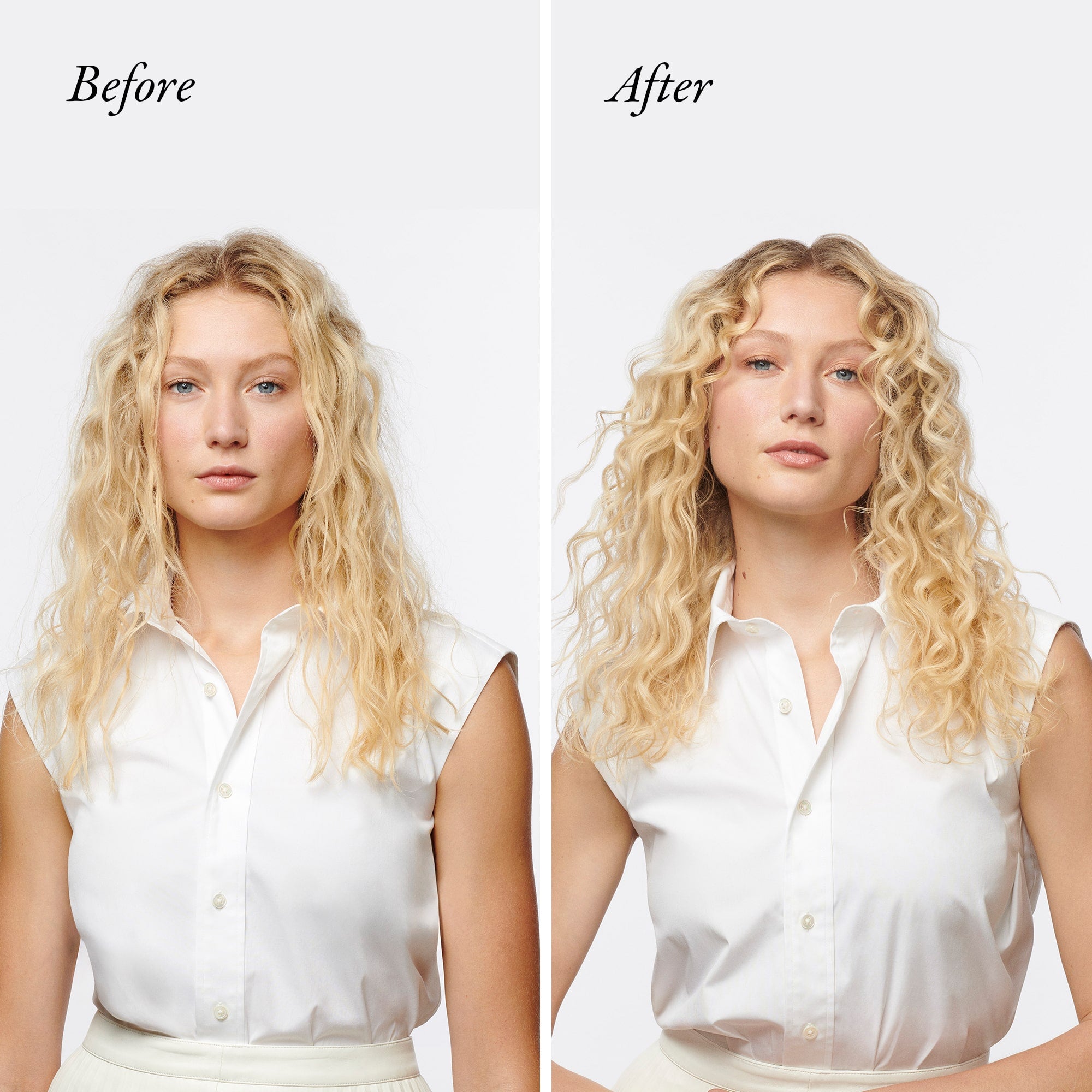 Oribe Hair Alchemy Fortifying Treatment Serum before and after