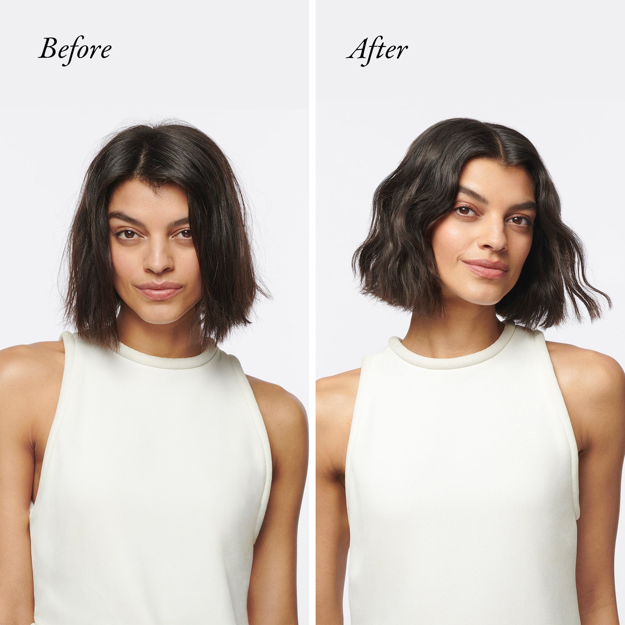 Oribe Hair Alchemy Fortifying Treatment Serum before and after