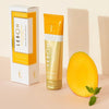 Lebon Back to Pampelonne – Mango + Mint Organic Toothpaste (75 ml) - product shown next to packaging and mango cutout