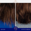 Augustinus Bader The Hair Oil (30 ml) - before and after product usage shown on model