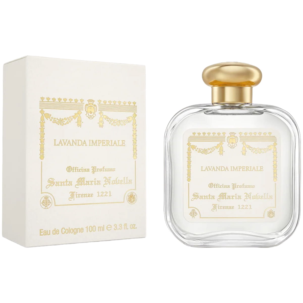 Santa Maria Novella Lavanda Imperiale Eau De Cologne (100 ml) - product shown next to packaging.