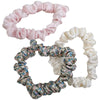 Grace James Liberty London Silk Scrunchies – Nude (3 pcs)