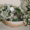 Kerzon Fragranced Mist - La Tour Eiffel (100 ml) - product shown on white flowers in pot. 