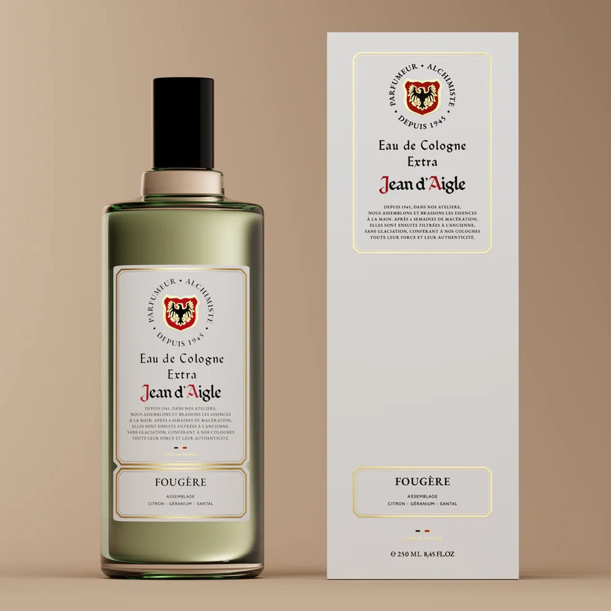 Jean d'Aigle Eau de Cologne - Fougere (Fern) (250 ml) with box