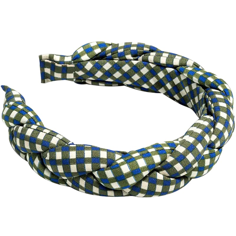 shiraleah Braided Check Print Headband – Multi-color (1 pc)