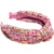 Knotted Boucle Headband – Pink