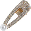 Rhinestone and Pearl Hair Clip – Clear