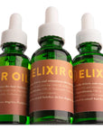 Neil Naturopathic Elixir Oil Pre-Wash Treatment - Three Elixir bottles side by side