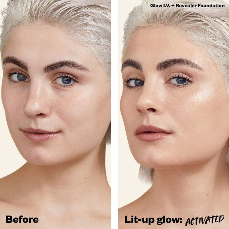Kosas Glow I.V. Vitamin-Infused Skin Enhancer - Revive - before and after photo