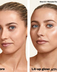 Kosas Glow I.V. Vitamin-Infused Skin Enhancer - Illuminate - Before and after photo