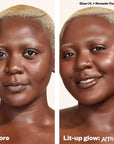 Kosas Glow I.V. Vitamin-Infused Skin Enhancer - Energize - Before and after photo