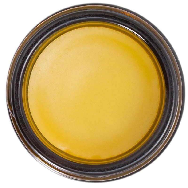 Living Libations Feeling the Shoulder of the Lion Muscle Melt Balm - Overhead shot of product