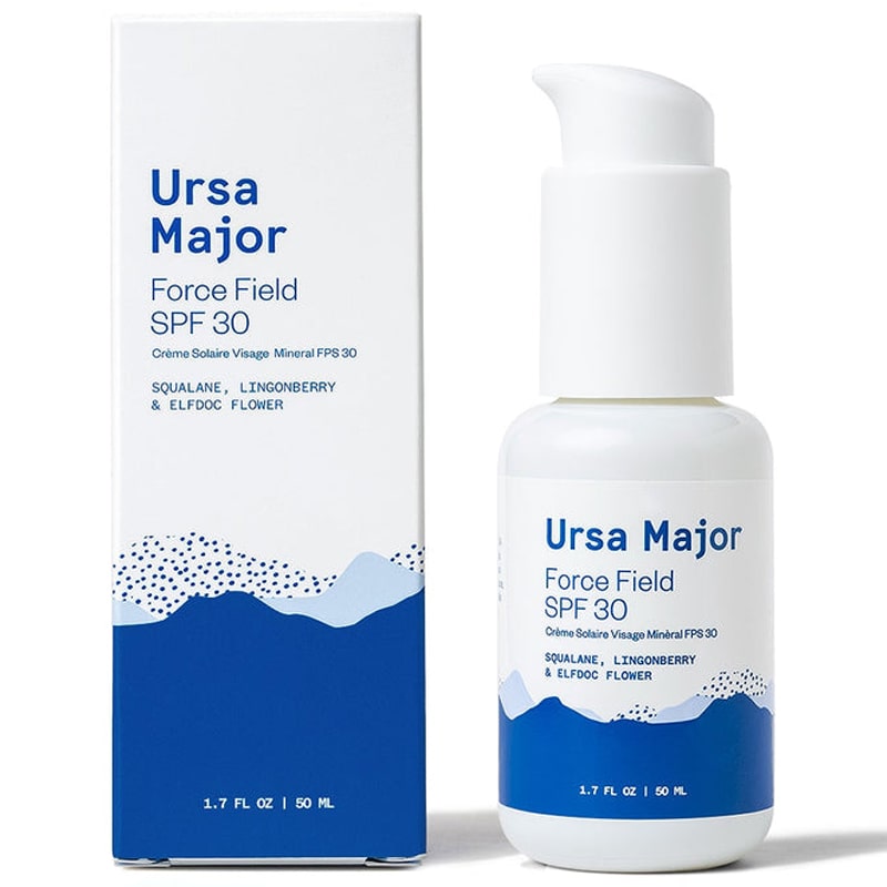 Ursa Major Force Field SPF 30 - Product shown next to box