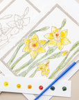Ashes & Arbor Daffodil Watercolor Art Card Kit - Product displayed on neutral background
