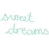 Sweet Dreams Rope Word – Aqua