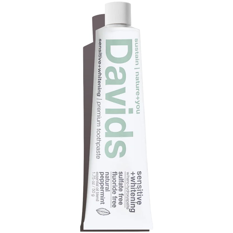 Davids Premium Toothpaste - Sensitive + Whitening Nano-Hydroxyapatite (1.75 oz)