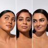3 models wearing Odacite SPF 50 Flex-Perfecting™ Mineral Drops Tinted Sunscreen - THREE 