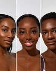 3 models wearing Odacite SPF 50 Flex-Perfecting™ Mineral Drops Tinted Sunscreen (30 ml) - FIVE