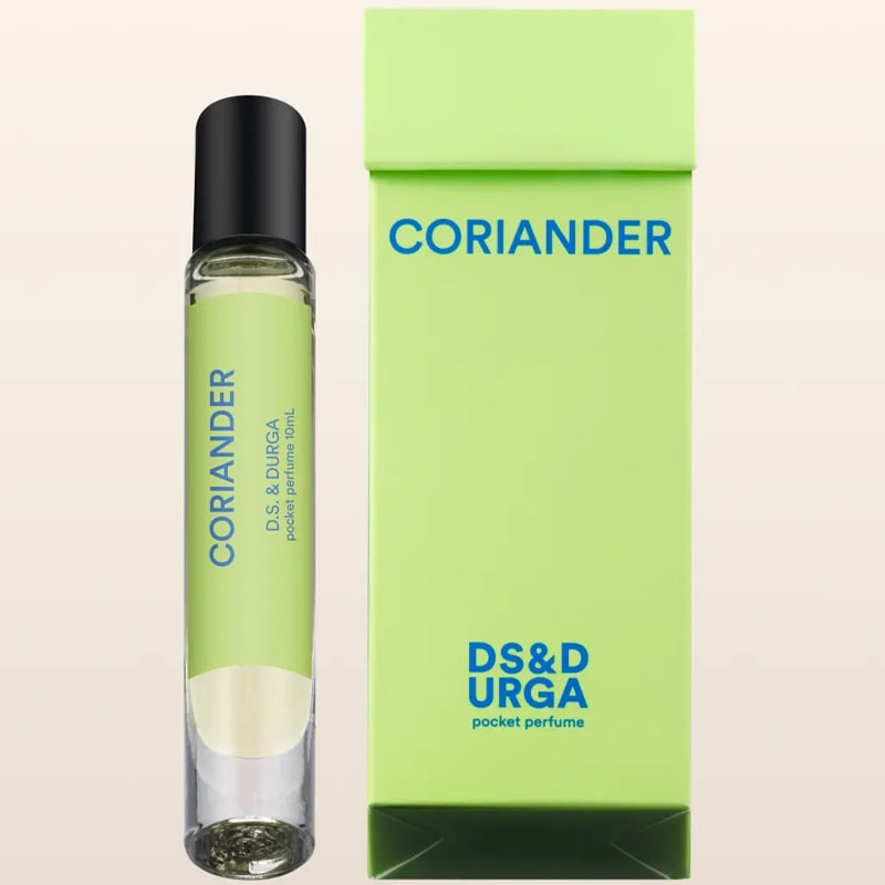 D.S. & Durga Coriander Pocket Perfume - Product shown next to box