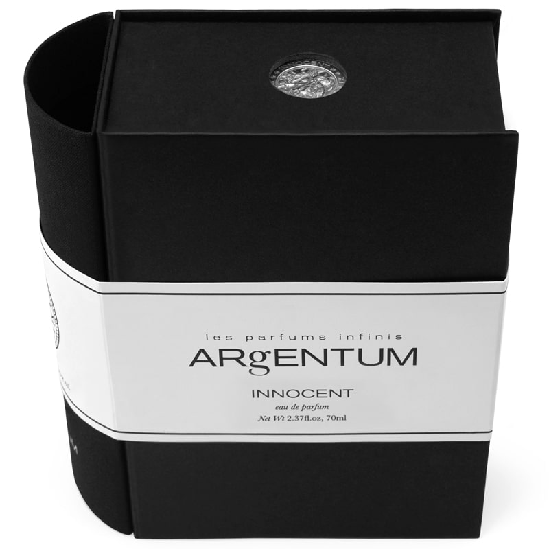 Argentum Apothecary Innocent Eau de Parfum - Overhead shot of product box