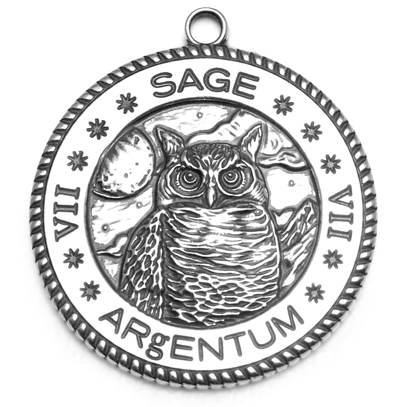 Argentum Apothecary Sage Eau de Parfum - Silver talisman front