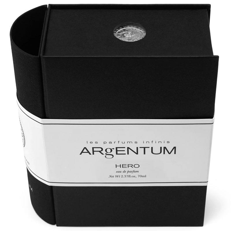 Argentum Apothecary Hero Eau de Parfum - Overhead shot of product box