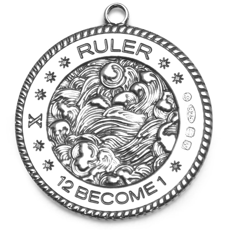 Argentum Apothecary Ruler Eau de Parfum - back of silver talisman