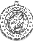 Argentum Apothecary Become Eau de Parfum -  front of silver talisman