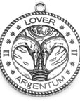 Argentum Apothecary Lover Eau de Parfum - front of silver talisman